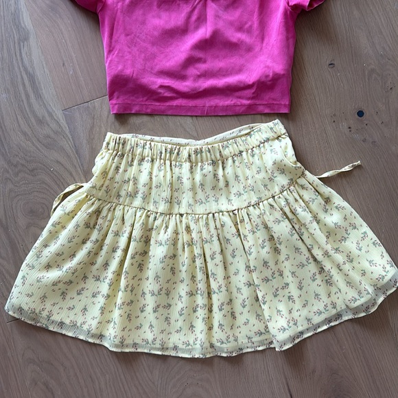 Zara Floral summer skirt Size 10 - Picture 4 of 6